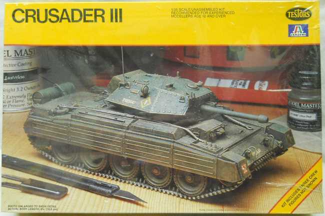 Testors 1/35 Crusader III, 812 plastic model kit